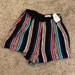 Lush Clothing NWT Lush Multi color high waist striped shorts XS Photo 2