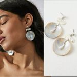 Free People Ariana Ost Pearl Shell Beautiful Stranger Dangles Earrings NWT Beach Photo 1