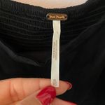 Free People Mila Black Cropped Asymmetric Wrap Tie Sleeveless Top Women size XL Photo 2