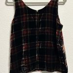 J.Crew NEW Black Velvet Tank Top Stewart Tartan Plaid size 6 Academia Holiday Photo 4