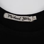 Michael Stars  Black Ribbed Tank Jumpsuit One Piece Wide Leg Size L Photo 2