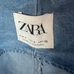 ZARA  chambray Jean soft overalls size small Photo 4