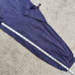 Pilcro Offshore Linen Blend Parachute Cargo Pants High Rise in Dark Purple XS Photo 13