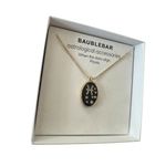 BaubleBar Astrological Zodiac Pisces Black Gold Necklace NEW Photo 1