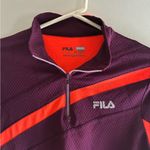 FILA Women/Junior Sport Running Purple With Orange Accents With 1/4 Zip Closure Photo 1