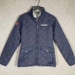 Krombacher Made in Germany Women's‎ Quilted Jacket Navy Blue Size S Casual Photo 2