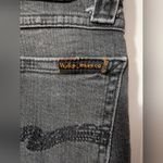 Nudie Jean Co Womens Skinny Mid Rise Size 26 Black Wash Photo 2