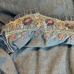 Vintage Maggie & Max Denim Chambray Button Down Blouse Top Size XL embroidered Photo 7