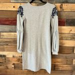 Lilly Pulitzer Lily Pulitzer Bartlett Gray Sweatshirt Dress With Embellished Shoulders Size‎ XS Photo 1