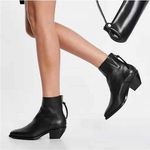 All Saints Lenora Black Ankle Booties Shoes 38 Photo 7