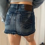 Chip & Pepper  distresses Denim mini buttonfly skirt size 25 Photo 1