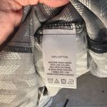 Foxcroft  Black White Long Sleeve Button Down Collar Shirt Wrinkle Free 12 Fitted Photo 4