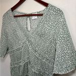 Princess Polly  Size 4 Candice‎ Sage Green Ruffle Short Sleeve Mini Dress Photo 4