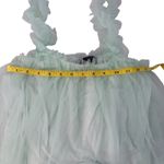 Sunday in Brooklyn Anthropologie Mint Green Tulle Ruffle Tank Top. XS Photo 4