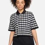 Nike The Polo Loose Fit Black Checked Dri-Fit MSRP $75 NEW Photo 0