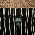 Wild Fable Cropped Black and White Striped Trousers Photo 1