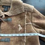 Baby Phat  Penny Lane Y2K VTG Tan Toggle Coat faux suede Sherpa Embroidered XL Photo 8