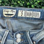 Indigo Rein  EUC ankle frayed bejeweled distressed jeans Photo 2