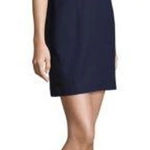 Lilly Pulitzer  Size 0 Gabby Shift Cotton Dress True Navy Dress Pink Embroidery  Gabby is the #Resort365 party dress you'll want to wear all season long. This solid dress is designed from the fit you love with the Janice dress with an updated feel. Basically it's a flattering dress with gorgeous prints and details - love. You've got the hook-up: built-in lingerie snaps make this dress bra-friendly. A girl need options: Enjoy an extra 1-3/4 inches of hem flexibility with this style. Wear as-is or let it out for some extra length. Photo 0