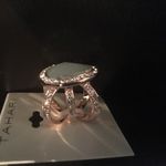 Tahari  Iridescent Jade & Rhinestones Elegant Ring Photo 2