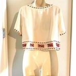 Chelsea and Violet NWOT  sheer beaded blouse. Sz XS Photo 2