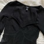 EXPRESS body contour lace pierced sweater Photo 3