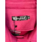 Allegra K * Trench Coat Womens Lg Barbie Pink Belted Classic Academia Barbiecore Photo 3