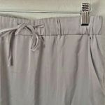 EMERSON LANG | NWT Gray Silver Cargo Pocket Skirt Silky Maxi Drawstring | XL Photo 3