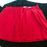 St. Tropez 100% Linen Mini Skirt Pink Deep Coral XL  West Photo 0