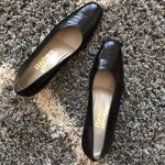 Salvatore Ferragamo Dark Bwn Alligator Leather Heel. Size 8 Photo 3