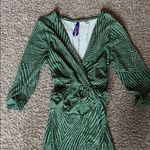 Seraphine Green Wrap Dress Size Maternity 4 Photo 3