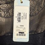 Tracy Reese Black Eyelash Lace Short Sleeve Cocktail Sheath Dress Size 8 Photo 9