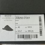 Ecco  WOMEN'S ANINE SQUARED SLIDE IN BLACK SIZE 9-9.5 Photo 2