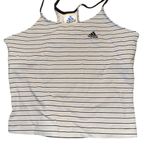 Adidas  Gray and Black Striped Tank Top Photo 1