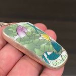 Vintage China Porcelain Pottery Shard Pendant Necklace Photo 9
