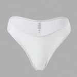 NWT White swimsuit with a sophisticated, high Photo 2