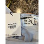 Hello Molly  NEW Size 10 Flowers of the Sun Mini Dress Blue Orange One Shoulder Photo 5