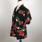 Vintage Royal Hawaiian Creations red Hibiscus button down shirt M Black Size M Photo 1