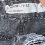 Garage  Women’s Juniors Sz 3 Wide Leg Jeans Black Distressed Cotton Photo 2