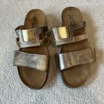 Naot Leather Nancy Sandals Bronze Gold Size‎ 42 US 11 11.5 Slip On Slides Brown Photo 0