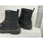 Time & Tru Womans Ankle Boots Stretch 7.5 Black Side Zip Lug Heel NWOT Photo 3