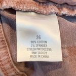 Francesca's 𝅺women’s  Harper Heritage pink cut off shorts Photo 6