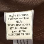 Love Riche  Brown Faux Leather Croc Embossed Mini Skirt Size Large Photo 5