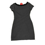 Zac Posen Z Spoke  Mini Dress Bodycon Gray Jersey Stretch Fringe Witchy Goth SZ4 Photo 5