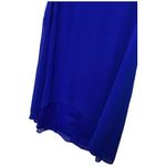 City Chic New  Dress Womens L 20 Hi Low Sleeveless Trapeze Chiffon Electric Blue Photo 2