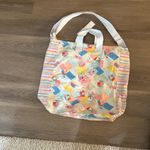 NWT Cath Kidston oversized cotton shopper beach bag in print sunbather sand Photo 1