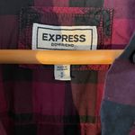 EXPRESS Small Boyfriend Fit Plaid Button Up Photo 1