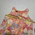 Talbots  Tropical Fruit Floral Sheath Dress Sz 12 Orange Coral Pink & Yellow NWT Photo 4
