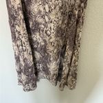 Black Swan Isabella Snake Print Tank Swing Mini Dress Medium M Dusty Peach Gray Photo 8