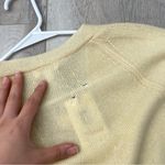 Johnny Was  Sweater NWT cashmere v neck textured sally womens Yellow (small) Photo 4